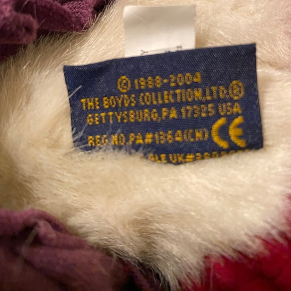 Preowned BOYDS - The Head Bean Collection - "Ms Rouge Chapeau" - Picture 5 of 9